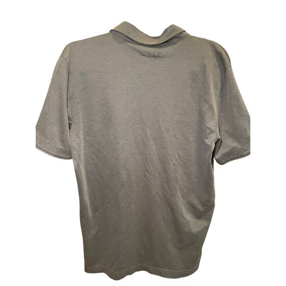 Travis Mathew The Zinna Polo Men Medium Grey Golf Shirt Polo Subtle Texture - Picture 7 of 8